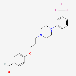 Benzaldehyde, 4-(3-(4-(3-(trifluoromethyl)phenyl)-1-piperazinyl)propoxy)-