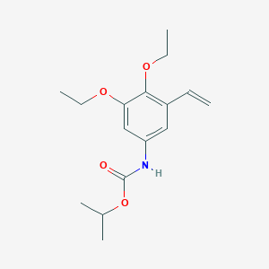 molecular formula C16H23NO4 B14420007 Propan-2-yl (3-ethenyl-4,5-diethoxyphenyl)carbamate CAS No. 84972-09-8