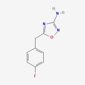 B1442002 5-[(4-Fluorophenyl)methyl]-1,2,4-oxadiazol-3-amine CAS No. 1260777-27-2