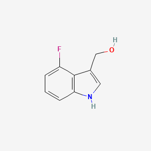 molecular formula C9H8FNO B1442003 (4-氟-1H-吲哚-3-基)甲醇 CAS No. 1158310-32-7