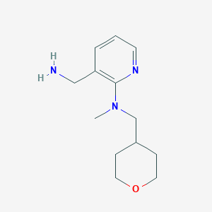 B1442007 N-[3-(Aminomethyl)-2-pyridinyl]-N-methyl-N-(tetrahydro-2H-pyran-4-ylmethyl)amine CAS No. 1219981-27-7
