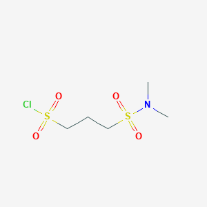 B1442010 3-(Dimethylsulfamoyl)propane-1-sulfonyl chloride CAS No. 1018251-96-1