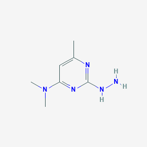 B1442011 2-hydrazinyl-N,N,6-trimethylpyrimidin-4-amine CAS No. 63206-75-7