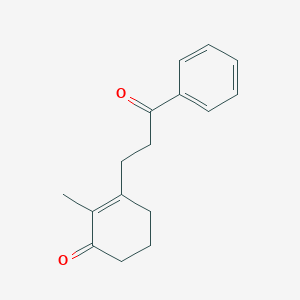 2-Methyl-3-(3-oxo-3-phenylpropyl)cyclohex-2-en-1-one