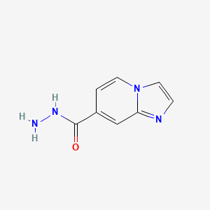 molecular formula C8H8N4O B1442020 Imidazo[1,2-a]pyridine-7-carbohydrazide CAS No. 421595-78-0