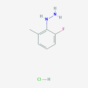 molecular formula C7H10ClFN2 B1442021 (2-Fluoro-6-methylphenyl)hydrazine hydrochloride CAS No. 1314927-22-4