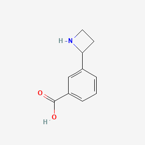 molecular formula C10H11NO2 B1442022 3-(Azetidin-2-yl)benzoic acid CAS No. 1270410-01-9
