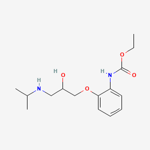 (2-(2-Hydroxy-3-((1-methylethyl)amino)propoxy)phenyl)carbamic acid ethyl ester