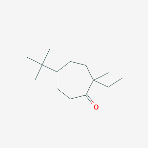 5-tert-Butyl-2-ethyl-2-methylcycloheptan-1-one