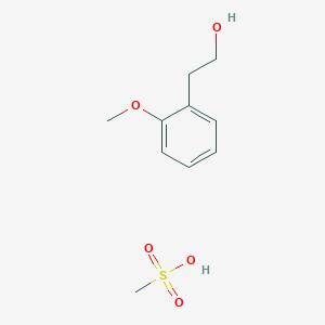 Methanesulfonic acid--2-(2-methoxyphenyl)ethan-1-ol (1/1)