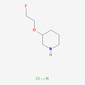 molecular formula C7H15ClFNO B1442033 2-Fluoroethyl 3-piperidinyl ether hydrochloride CAS No. 1220033-02-2