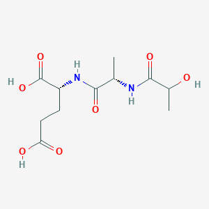 N-(2-Hydroxypropanoyl)-L-alanyl-D-glutamic acid