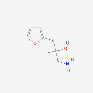 molecular formula C8H13NO2 B1442038 1-氨基-3-(呋喃-2-基)-2-甲基丙烷-2-醇 CAS No. 1082532-59-9