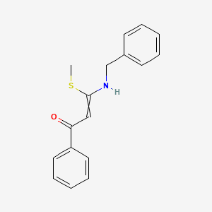 3-(Benzylamino)-3-(methylsulfanyl)-1-phenylprop-2-en-1-one