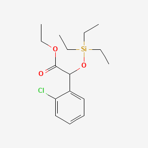 2-(o-Chlorophenyl)-2-(triethylsiloxy)acetic acid ethyl ester