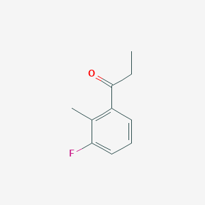 molecular formula C10H11FO B1442039 1-(3-Fluoro-2-methylphenyl)propan-1-one CAS No. 1261852-38-3