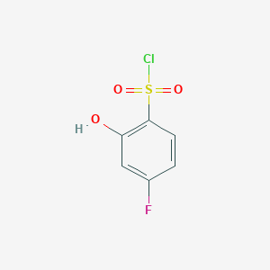 molecular formula C6H4ClFO3S B1442040 4-氟-2-羟基苯-1-磺酰氯 CAS No. 1261674-76-3