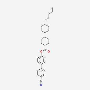 4'-Cyano[1,1'-biphenyl]-4-yl 4'-pentyl[1,1'-bi(cyclohexane)]-4-carboxylate