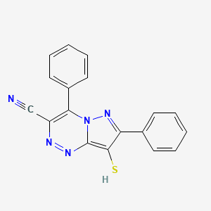 4,7-Diphenyl-8-sulfanylidene-2,8-dihydropyrazolo[5,1-c][1,2,4]triazine-3-carbonitrile