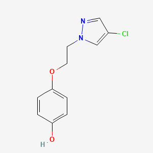 4-[2-(4-Chloro-1H-pyrazol-1-yl)ethoxy]phenol