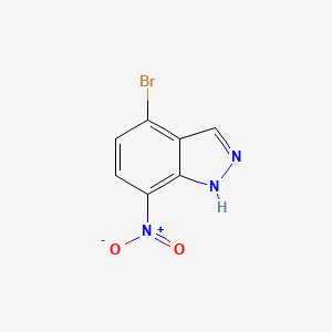 molecular formula C7H4BrN3O2 B1442044 4-Bromo-7-nitro-1H-indazole CAS No. 1190319-86-8
