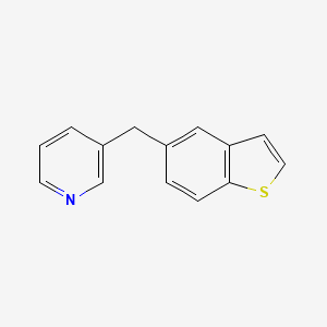 3-[(1-Benzothiophen-5-yl)methyl]pyridine