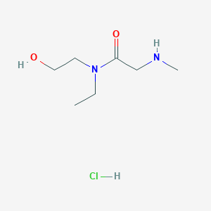 molecular formula C7H17ClN2O2 B1442049 N-乙基-N-(2-羟乙基)-2-(甲基氨基)-乙酰胺盐酸盐 CAS No. 1219982-24-7