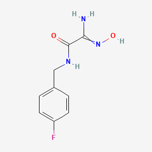 molecular formula C9H10FN3O2 B1442050 2-amino-N-(4-fluorobenzyl)-2-(hydroxyimino)acetamide CAS No. 1049607-08-0