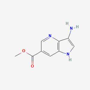 molecular formula C9H9N3O2 B1442051 甲基3-氨基-1H-吡咯并[3,2-b]吡啶-6-羧酸酯 CAS No. 1190315-96-8