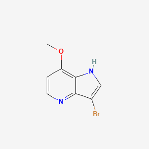 molecular formula C8H7BrN2O B1442054 3-溴-7-甲氧基-1H-吡咯并[3,2-b]吡啶 CAS No. 1190319-33-5