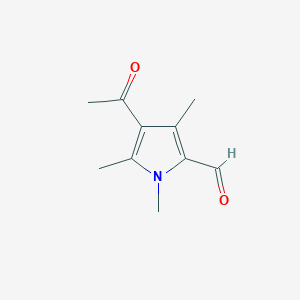 B144206 3-Acetyl-1,2,4-trimethylpyrrole-5-carboxaldehyde CAS No. 136558-78-6