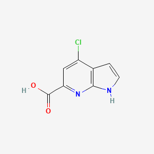 B1442060 4-chloro-1H-pyrrolo[2,3-b]pyridine-6-carboxylic acid CAS No. 1190321-68-6
