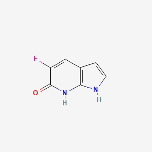 molecular formula C7H5FN2O B1442068 5-Fluoro-1H-pyrrolo[2,3-b]pyridin-6-ol CAS No. 1190316-03-0