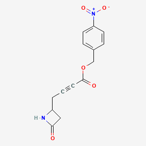 (4-Nitrophenyl)methyl 4-(4-oxoazetidin-2-yl)but-2-ynoate