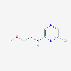 molecular formula C7H10ClN3O B1442072 6-氯代-N-(2-甲氧基乙基)-2-吡嗪胺 CAS No. 1220016-30-7
