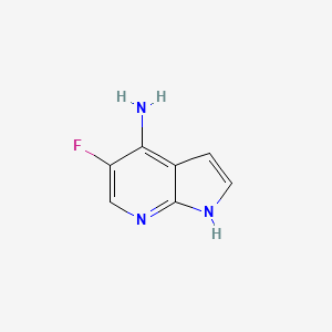 molecular formula C7H6FN3 B1442073 5-氟-1H-吡咯并[2,3-b]吡啶-4-胺 CAS No. 1190310-08-7