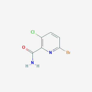 molecular formula C6H4BrClN2O B1442078 6-溴-3-氯吡啶-2-甲酰胺 CAS No. 1241675-82-0