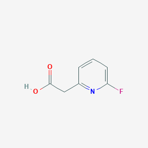 molecular formula C7H6FNO2 B1442079 2-(6-氟吡啶-2-基)乙酸 CAS No. 1000517-25-8