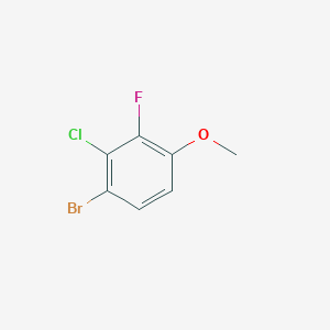 molecular formula C7H5BrClFO B1442080 1-溴-2-氯-3-氟-4-甲氧基苯 CAS No. 909122-27-6
