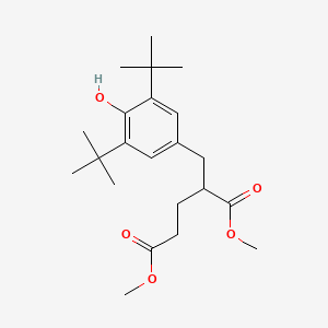 Pentanedioic acid, 2-((3,5-bis(1,1-dimethylethyl)-4-hydroxyphenyl)methyl)-, dimethyl ester