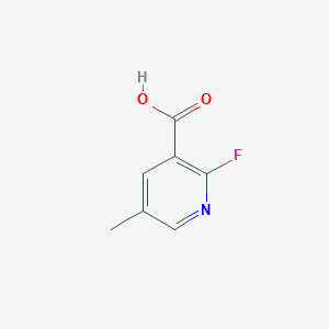 molecular formula C7H6FNO2 B1442082 2-氟-5-甲基吡啶-3-羧酸 CAS No. 1042986-00-4