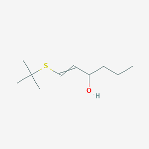 1-(tert-Butylsulfanyl)hex-1-en-3-ol