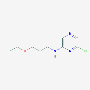 molecular formula C9H14ClN3O B1442083 6-氯-N-(3-乙氧基丙基)-2-吡嗪胺 CAS No. 1220036-67-8