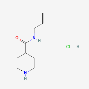 molecular formula C9H17ClN2O B1442086 N-烯丙基-4-哌啶甲酰胺盐酸盐 CAS No. 1219957-31-9