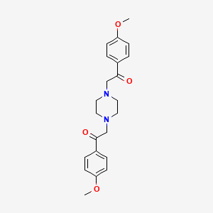 2,2'-(Piperazine-1,4-diyl)bis[1-(4-methoxyphenyl)ethan-1-one]