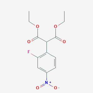 molecular formula C13H14FNO6 B1442090 2-(2-氟-4-硝基苯基)丙二酸二乙酯 CAS No. 318471-58-8