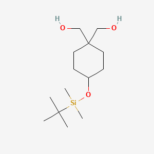 molecular formula C14H30O3Si B1442091 [4-(叔丁基-二甲基-甲硅烷氧基)-1-羟甲基-环己基]-甲醇 CAS No. 1212021-19-6