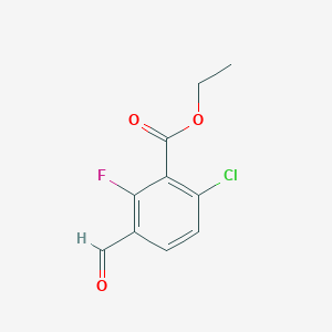 B1442092 Ethyl 6-chloro-2-fluoro-3-formylbenzoate CAS No. 1294496-84-6