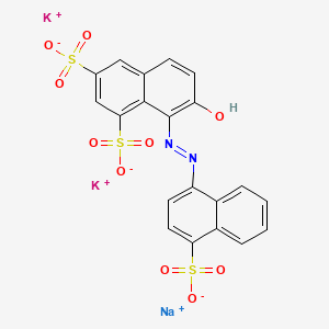 7-Hydroxy-8-((4-sulpho-1-naphthyl)azo)naphthalene-1,3-disulphonic acid, potassium sodium salt