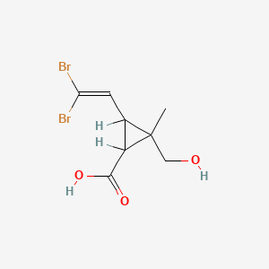 3-(2,2-Dibromoethenyl)-2-(hydroxymethyl)-2-methylcyclopropane-1-carboxylic acid